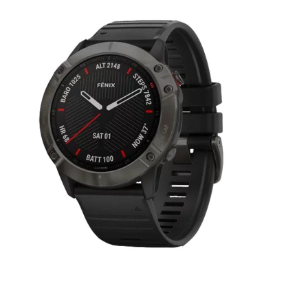 Смарт Часы Garmin Fenix 6X Sapphire Gray DLC / Black Band